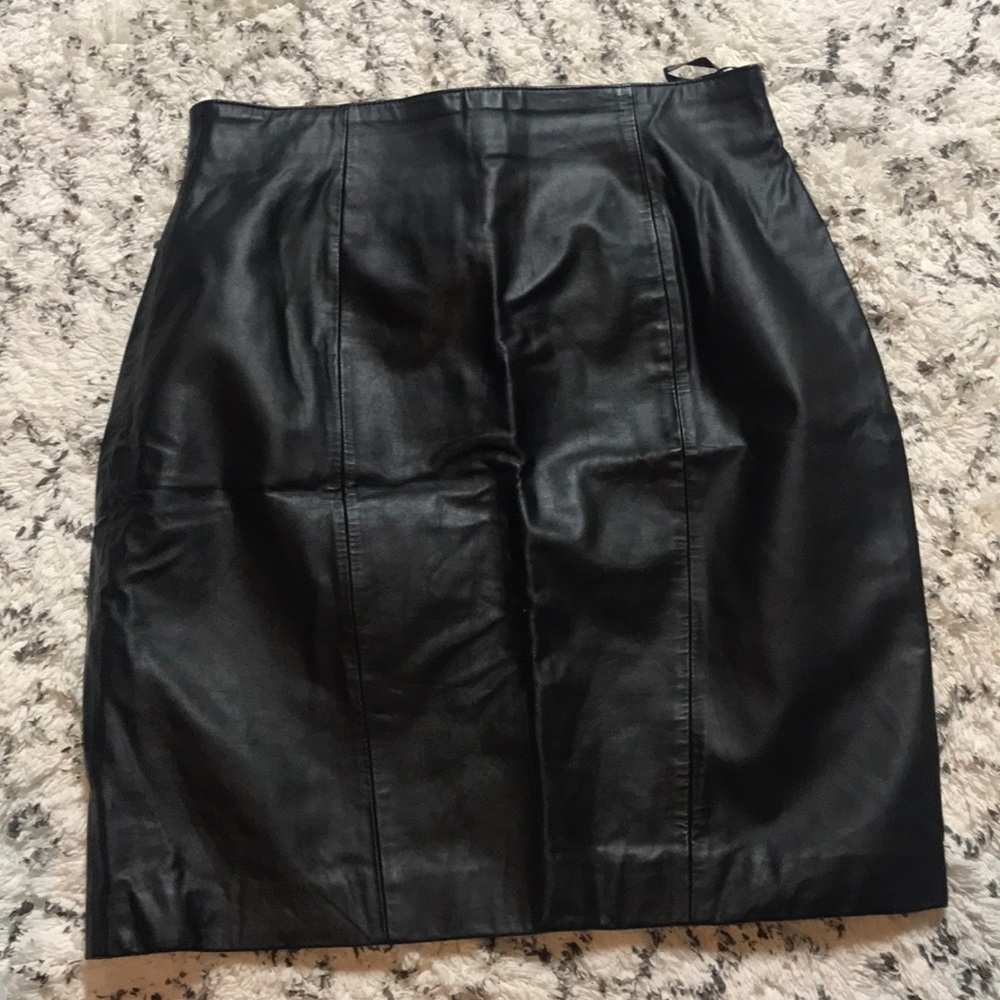 Vintage leather Skirt